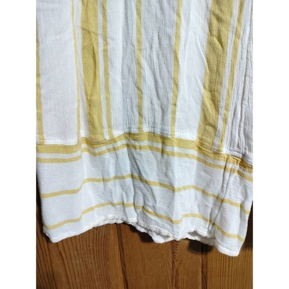 Billabong All Lined Up crop pants from The Buckle yellow white woman size Large - Picture 5 of 11